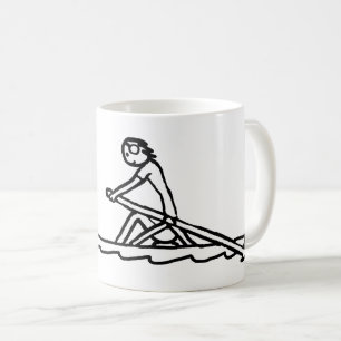 Rowing Stickman Coffee Mug