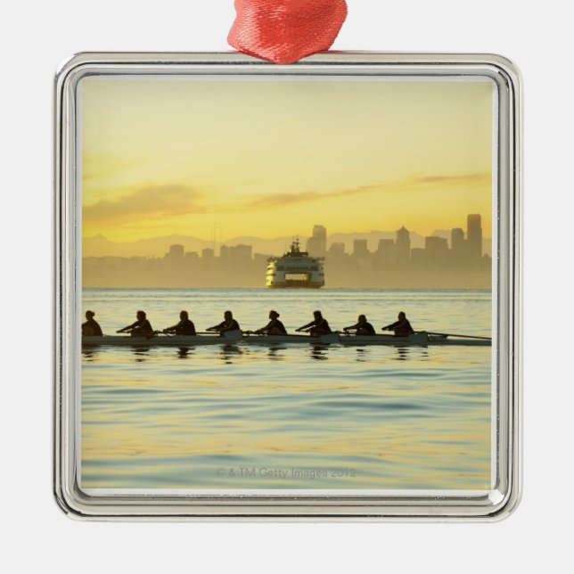 Rowing Team 2 Metal Ornament (Front)