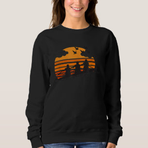 Rowing Team Sunset Lake Cute Crew Sport Gift 2 Sweatshirt
