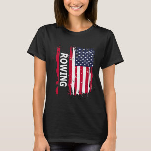 Rowing USA Gift For American Rowers T-Shirt