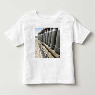Rows of ammunition are stacked and prepped toddler T-Shirt