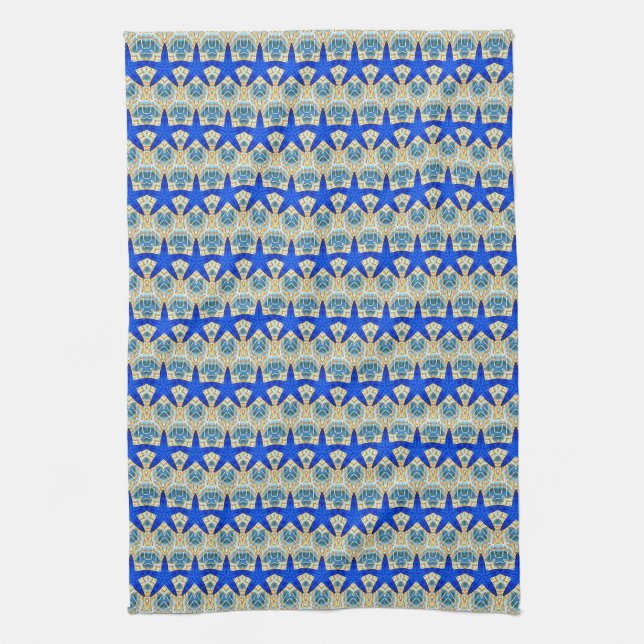 rows of blue stars towel (Vertical)