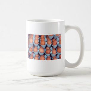 Rows of Brown Eggs Coffee Mug