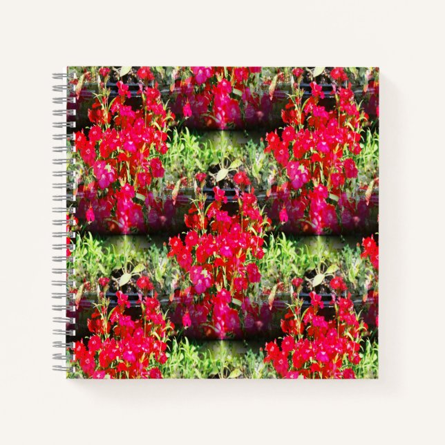 Rows of Carnations..... Notebook (Front)