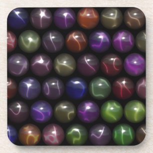 Rows Of Catseye Marbles Coaster
