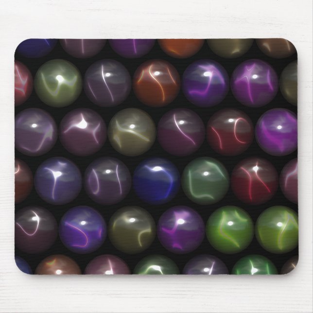 Rows Of Catseye Marbles Mouse Pad (Front)
