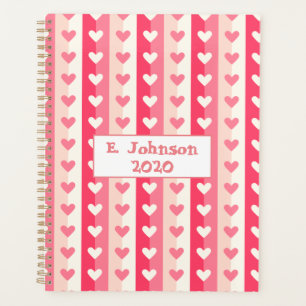 Rows of Hearts Planner