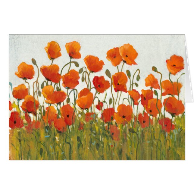Rows of Poppies I (Front Horizontal)