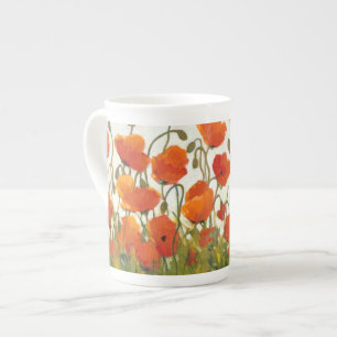 Rows of Poppies I Bone China Mug