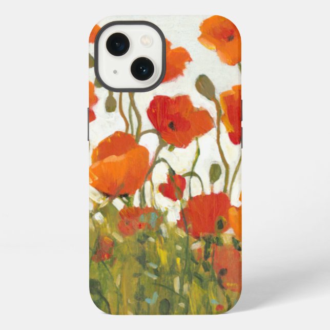 Rows of Poppies I iPhone Case (Back)