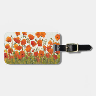 Rows of Poppies I Luggage Tag