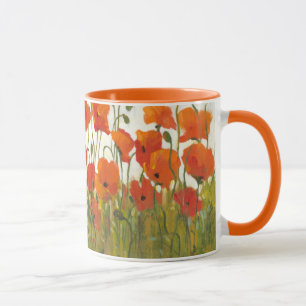 Rows of Poppies I Mug