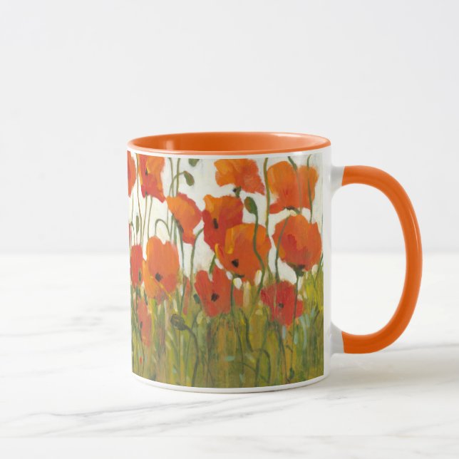 Rows of Poppies I Mug (Right)