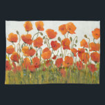 Rows of Poppies I Tea Towel<br><div class="desc">Floral</div>
