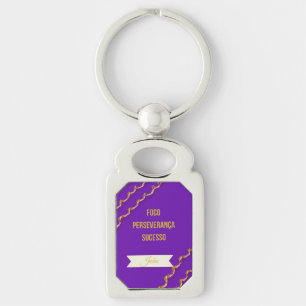 Roxa Jiu-Jitsu Banner Keyboard Customizable Name Key Ring