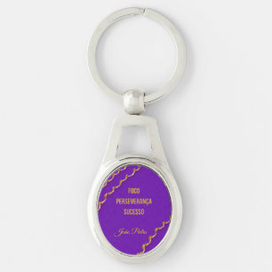 Roxa Jiu-Jitsu Banner Keyboard Customizable Name Key Ring
