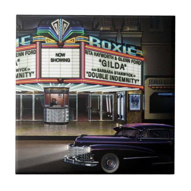 Roxie Picture Show Ceramic Tile (Front)