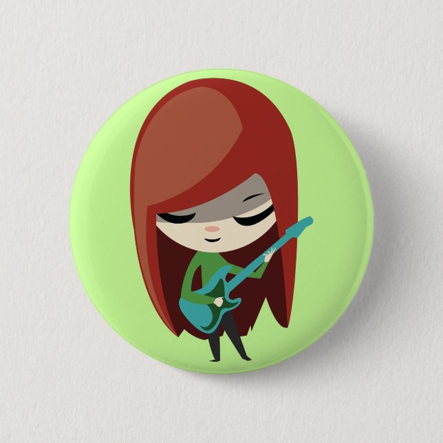 Roxie Rockstar 6 Cm Round Badge (Front)