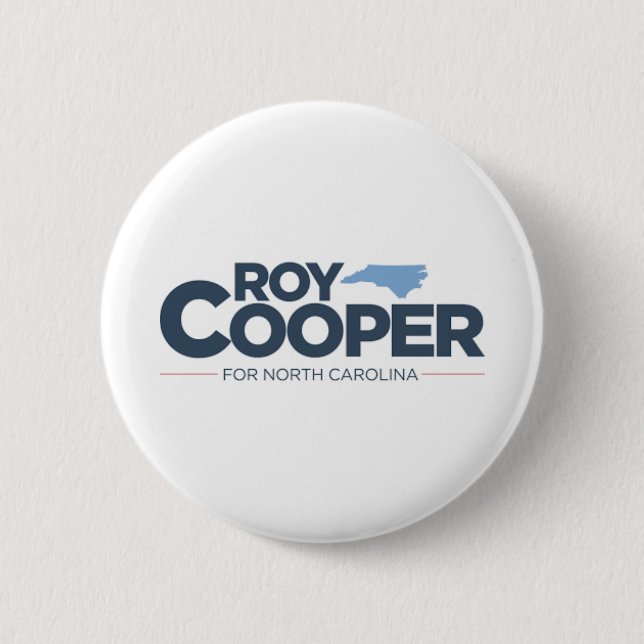 Roy Cooper for North Carolina Governor 6 Cm Round Badge (Front)
