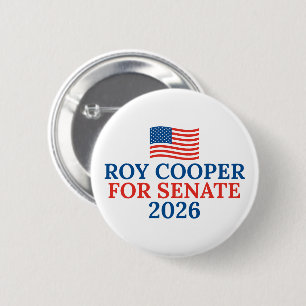 Roy Cooper for Senate 2026 Election 6 Cm Round Badge
