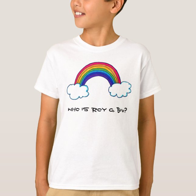 Roy G. Biv Kids Shirt (Front)