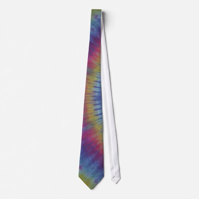 Roy G Biv Tie Dye Necktie (Front)