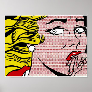 Roy LIchtenstein  Crying Girl Poster