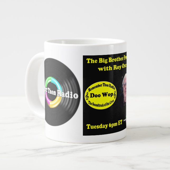 Roy Oram on RTR Large Coffee Mug (Front Left)