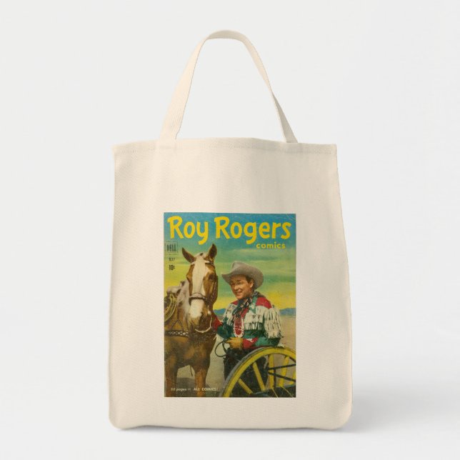 ROY ROGERS Tote Bag 1951 Comics Cowboy TRIGGER (Front)