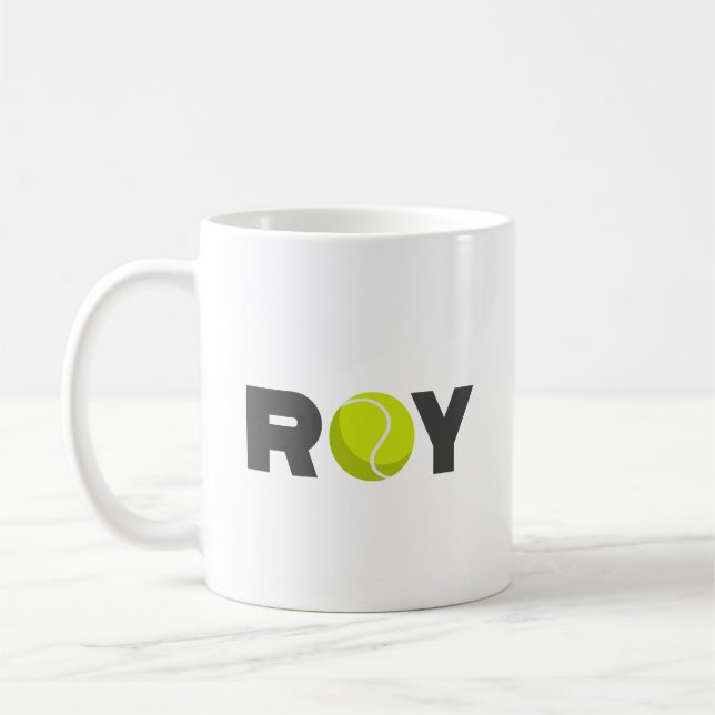 Roy Tennis Coffee Mug (Left)