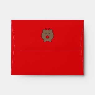 Roy the Christmas Pig ~ Funny Envelopes