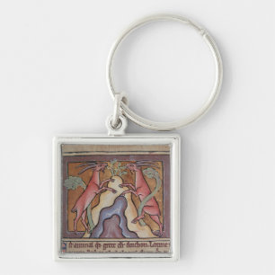 Roy Wild goats from a Bestiary Key Ring