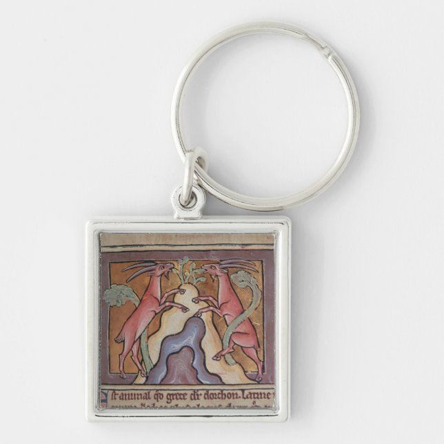 Roy Wild goats from a Bestiary Key Ring (Front)