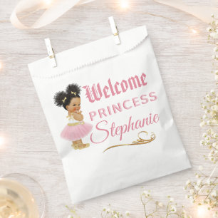 Royal African Princess Pink Gold Fancy Favour Bag