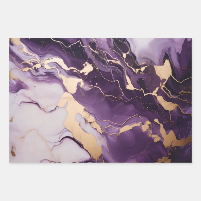 Royal Amethys Wrapping Paper Sheet (Front)