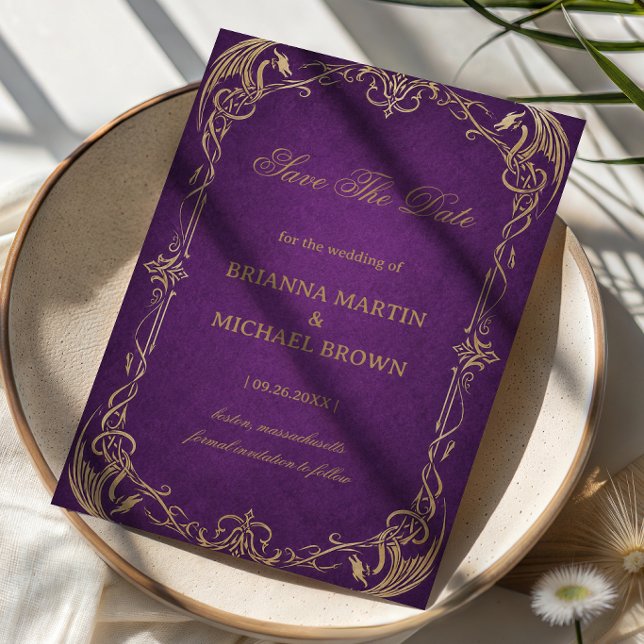 Royal Amethyst Art Celtic Save The Date (Creator Uploaded)