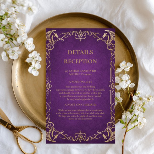 Royal Amethyst Elegance Celtic Enclosure Card (Creator Uploaded)