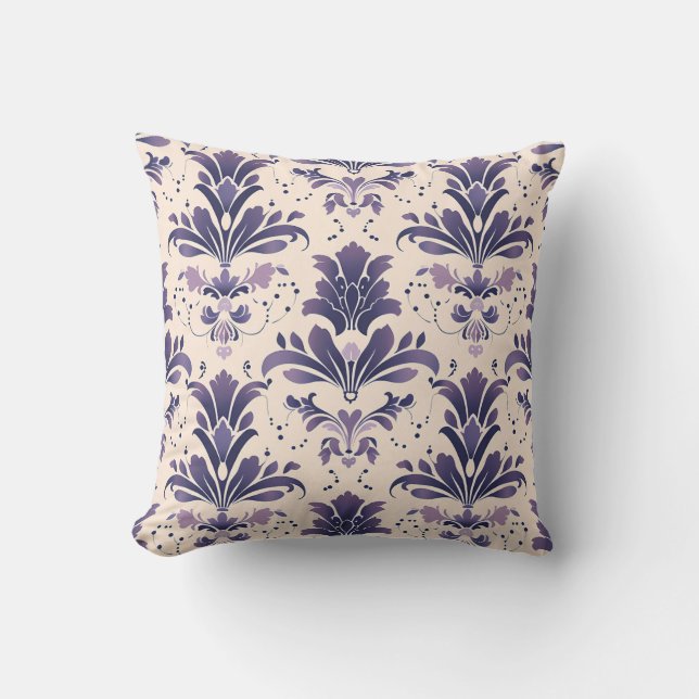 Royal Amethyst Flourish Princesscore Cushion (Front)
