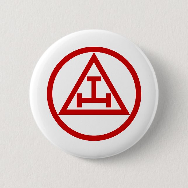 ROYAL ARCH MASONS CIRCULAR 6 CM ROUND BADGE (Front)