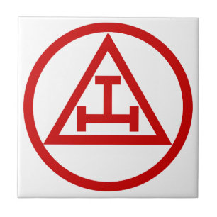 ROYAL ARCH MASONS CIRCULAR CERAMIC TILE