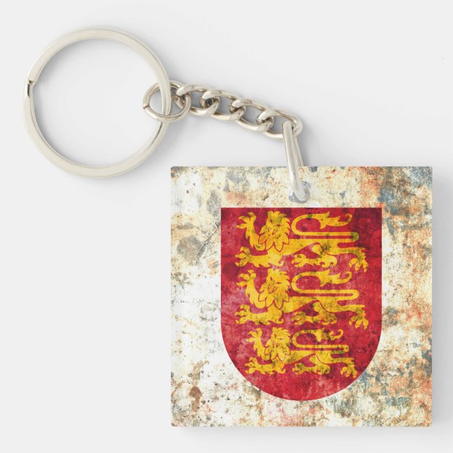 Royal Arms of England Key Ring (Front)