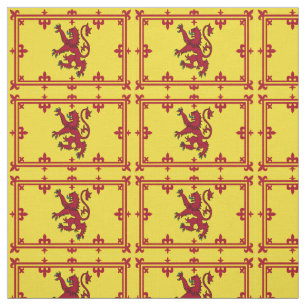 Royal Arms of Scotland Flag Pattern Fabric