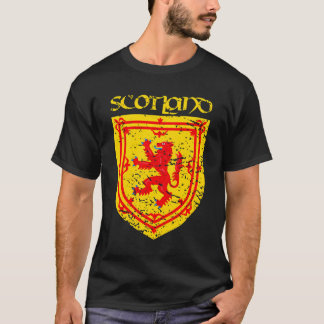 Royal Arms Of Scotland Lion Rampant Men Women Teen T-Shirt