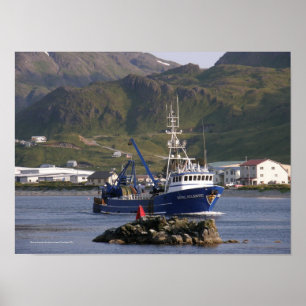 Royal Atlantic, Fishing Trawler in Dutch Harbour Poster