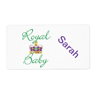 Royal Baby with Purple and Gold Crown