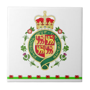 Royal Badge of Wales Ceramic Tile