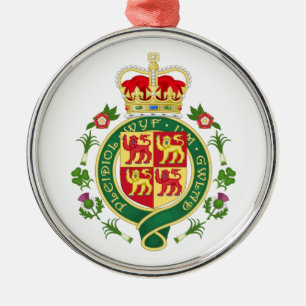 Royal Badge of Wales Metal Ornament