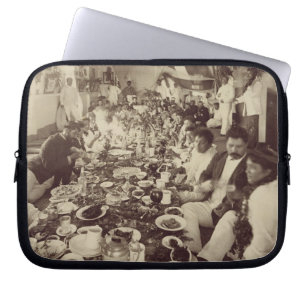 Royal Banquet at King Kalakana's Boat House, c.187 Laptop Sleeve