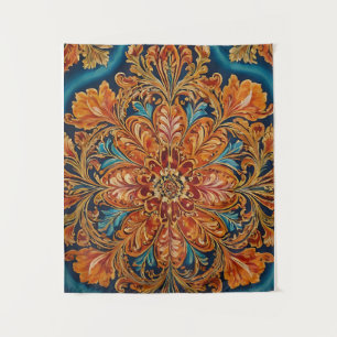 Royal Baroque Floral Tapestry