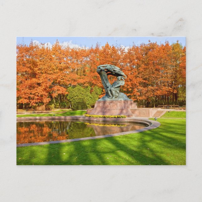 Royal Baths Park in Warsaw Postcard (Front)